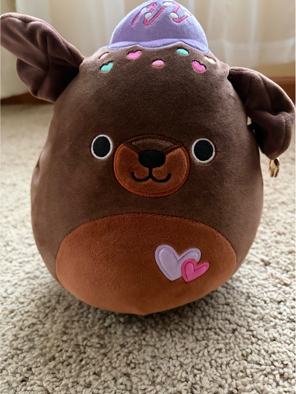 Rico the Brownie Chocolate Labrador / Sundae Dog Squishmallows Valentine Squad